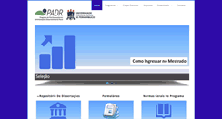 Desktop Screenshot of padr.ufrpe.br